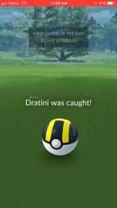 Dratini caught